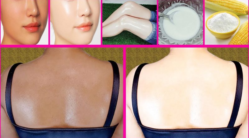 Quick Skin Whitening Cornstarch Face Pack! Get Fair Glowing Spotless Skin Permanently!