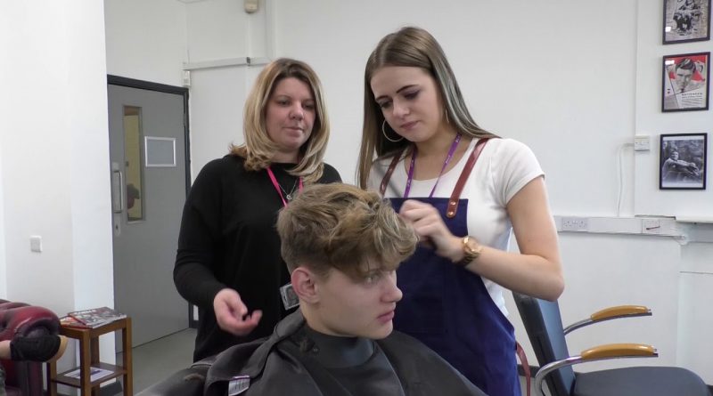 Students Gaining Skills On Barbering Course From Male Grooming Specialist Mike Taylor