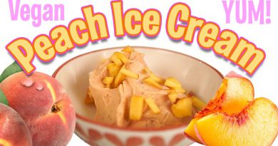 Vegan Peach Ice Cream- Easy and Fast