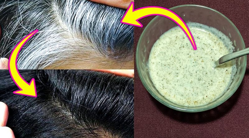 How To Remove Gray Hair Permanently At Home / Turn Grey Hair Into Black Naturally