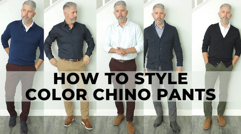 How to Style Colored Chinos This Fall | Men's Fall Outfits