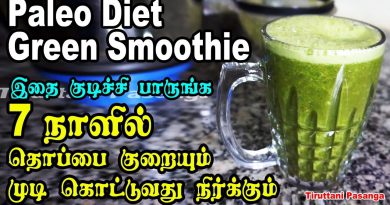 Paleo Green Smoothie Belly Fat Loss & Hair Fall Drink / Fat Burning Drink