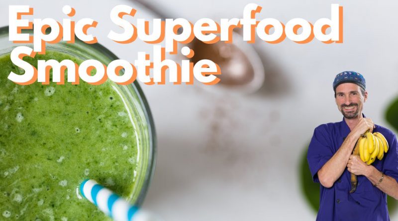 Raw Vegan Hemp Milk Superfood Smoothie