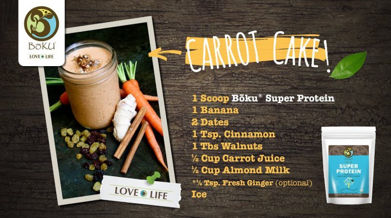 'Carrot Cake' Superfood Smoothie Recipe