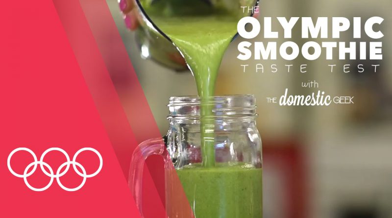 The lean mean green smoothie | Smoothie Taste Test with Domestic Geek at the Youth Olympics